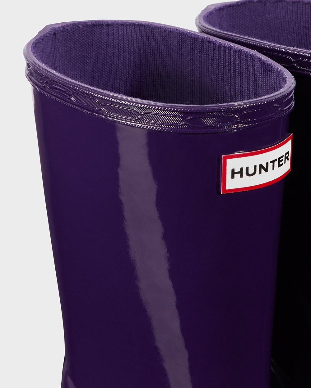 Kids Hunter Original First Classic Gloss | Rain Boots Blue Purple | NZ-61829-AUNK